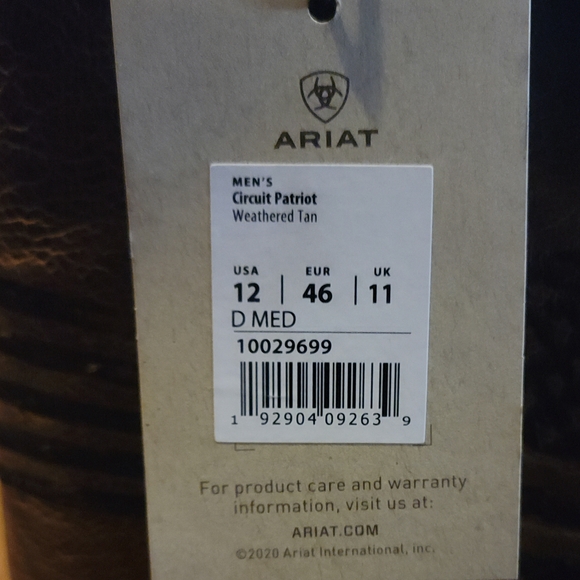 Ariat Brown Western Cowboy Boots - Picture 7 of 16
